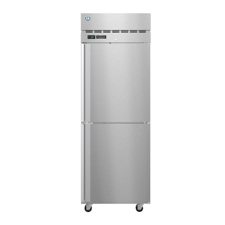 Hoshizaki Refrigerator, Single Section Pass Thru Upright, Half Stainless Doors with Lock PT1A-HS-HS